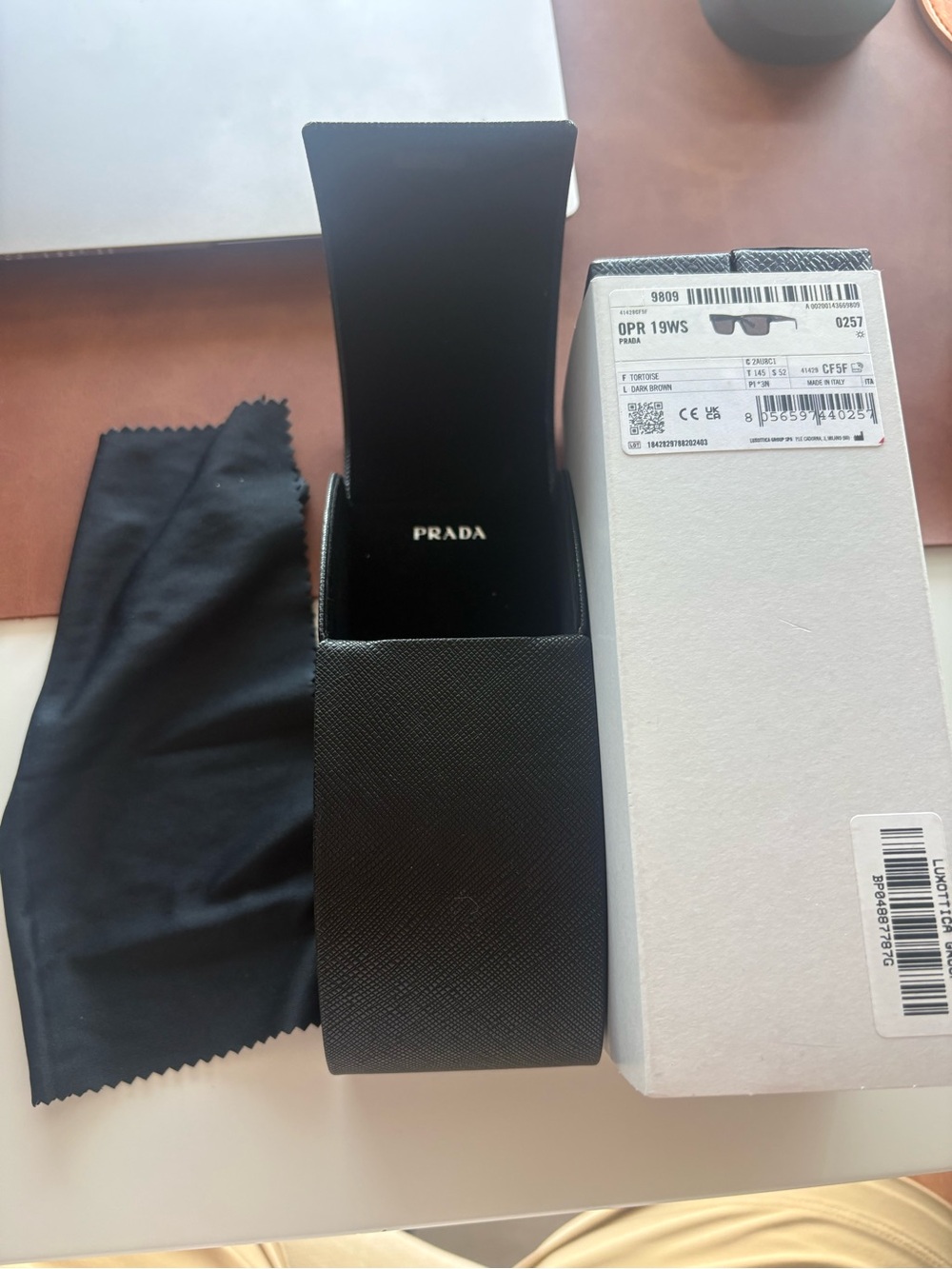 Prada Square Sunglasses in Dark Brown OPR 19WS - Picture 5 of 7